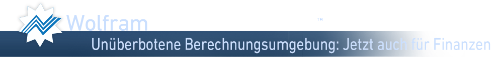 Wolfram Finance Platform&mdash;Unüberbotene Berechnungsumgebung: Jetzt auch für Finanzen