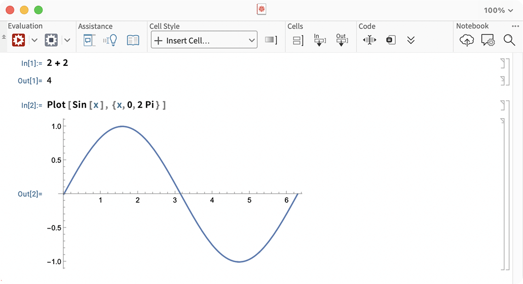 Wolfram Notebook with interactive Manipulate output and multiple parameter sliders