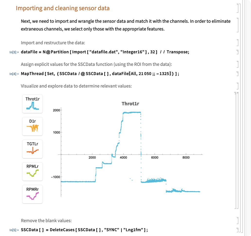 Wolfram Notebook slides showing closed cells for cleaner workflows and free-form Ctrl+= input