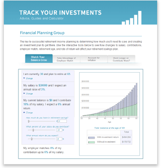 Wolfram Notebook displaying an interactive investment tracking dashboard with live financial data